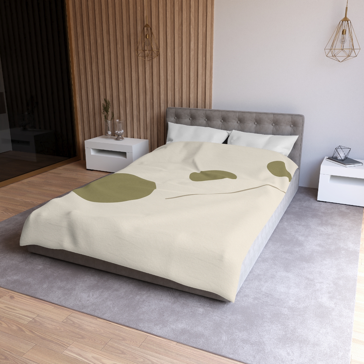 Triad Of Circles With Open Line personalized bedding duvets