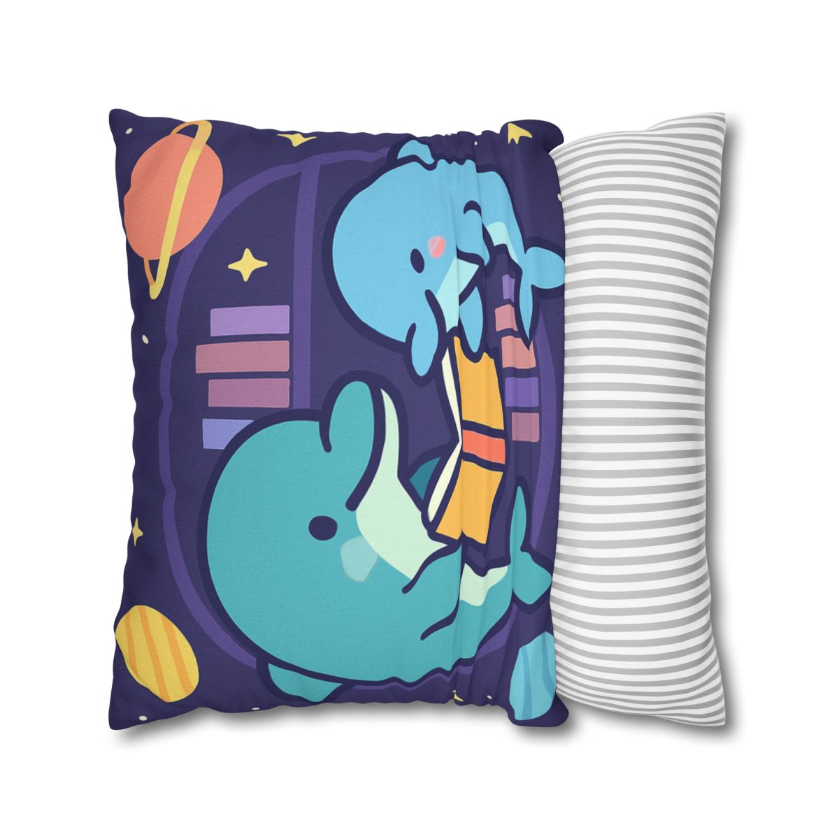 Nebula Library Dolphins comfortable bedding pillow covers