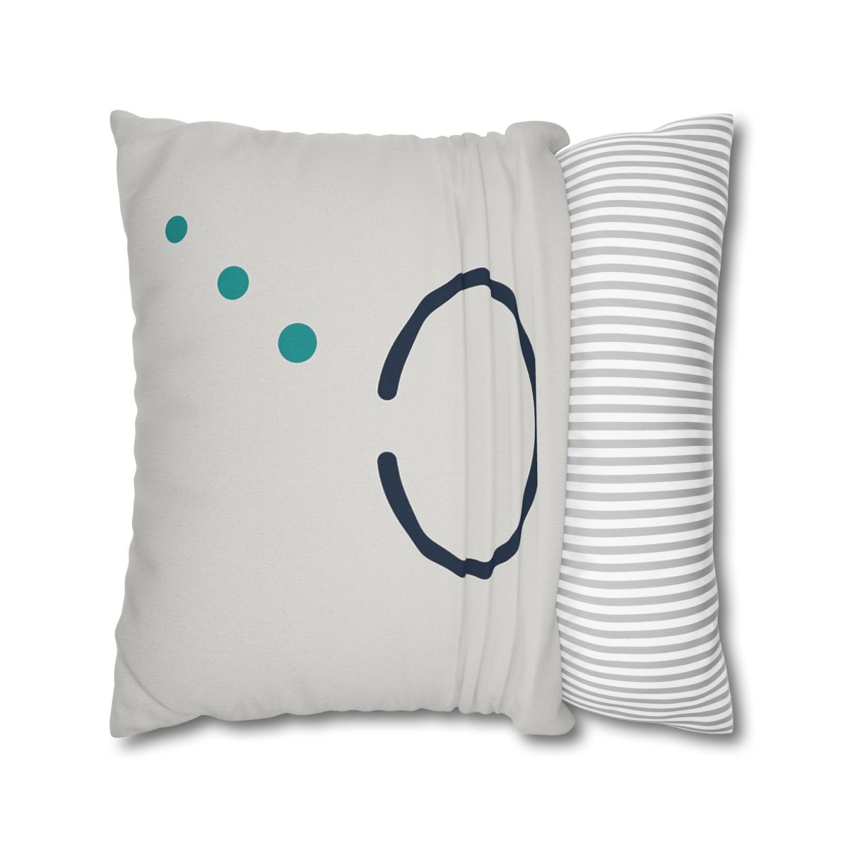 Split Ring And Ascending Dots stylish decorative pillowcases
