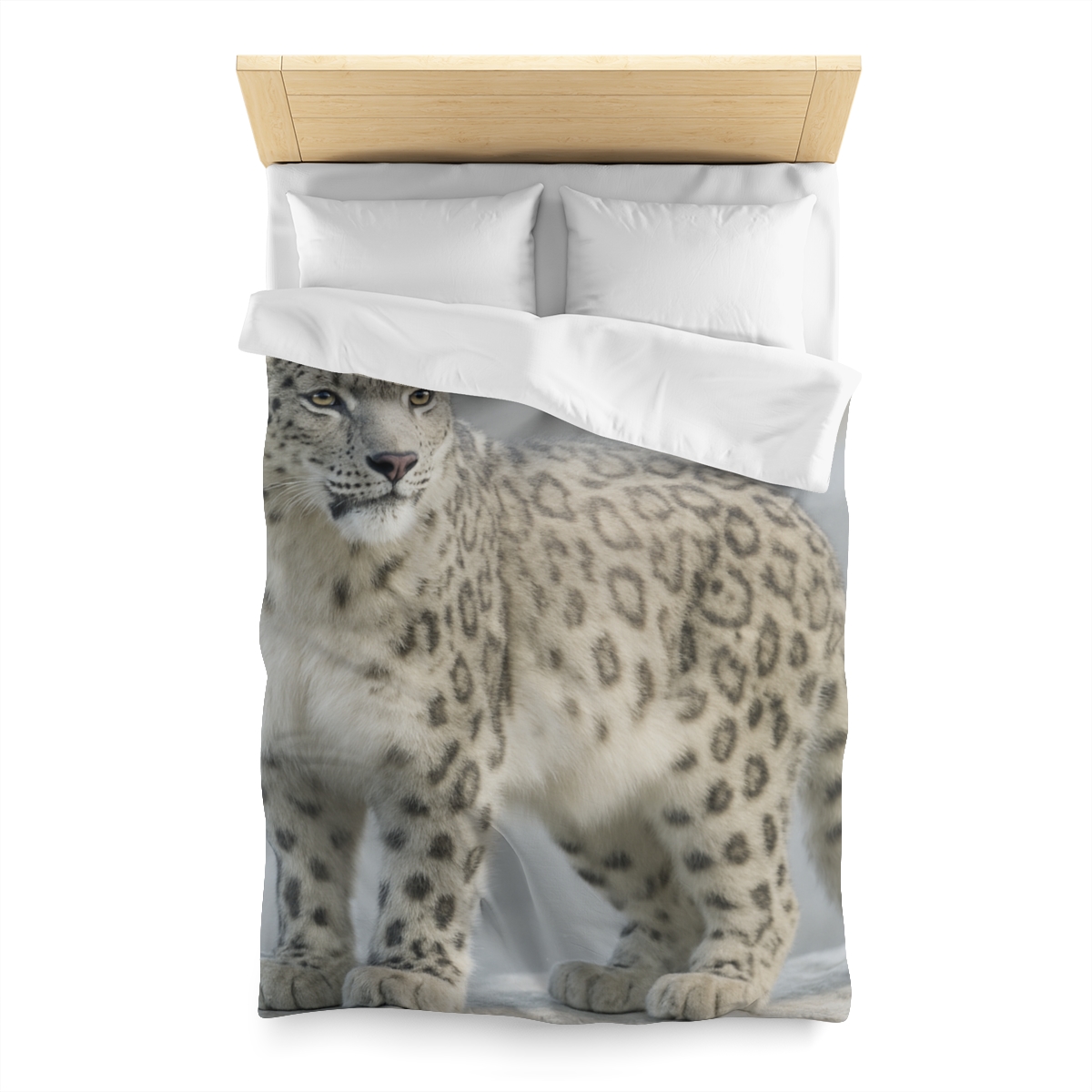 Snow Drift Hunter Snow Leopard soft comforter duvets
