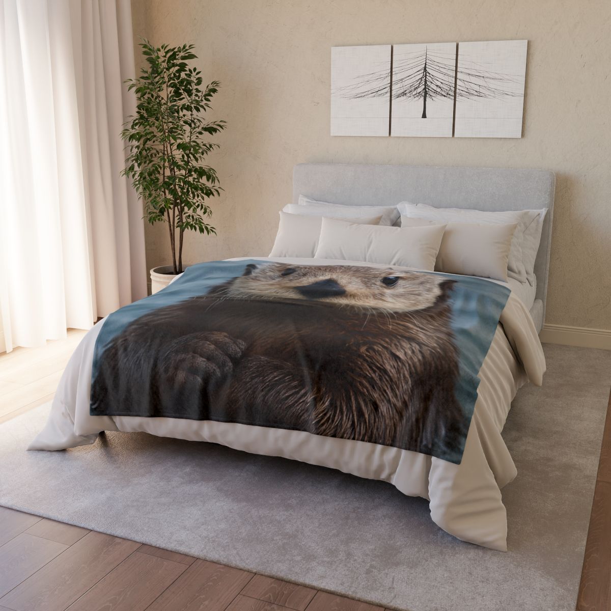 Mirror Drift Sea Otter decorative home blankets