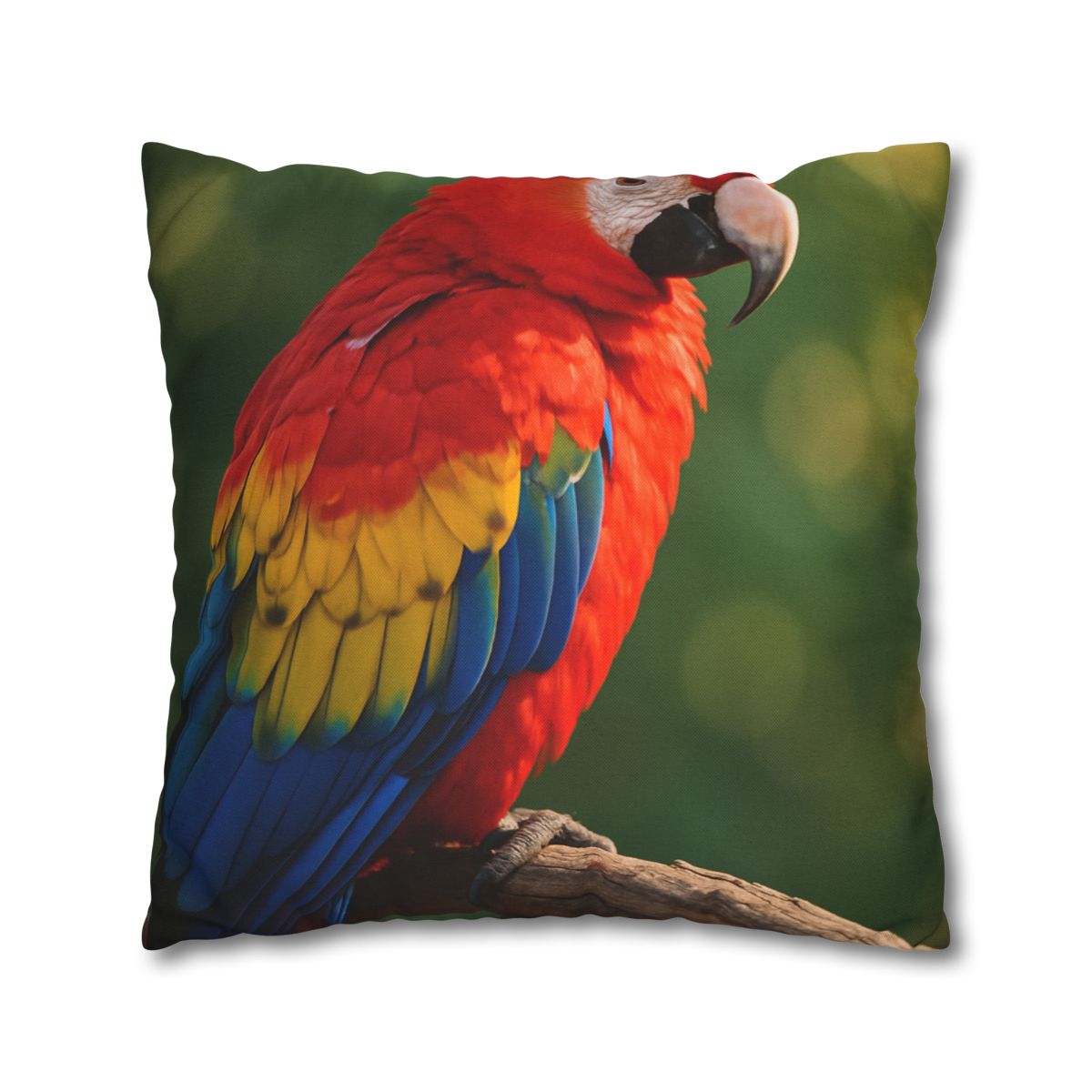Prism Song Scarlet Macaw designer print pillow cases