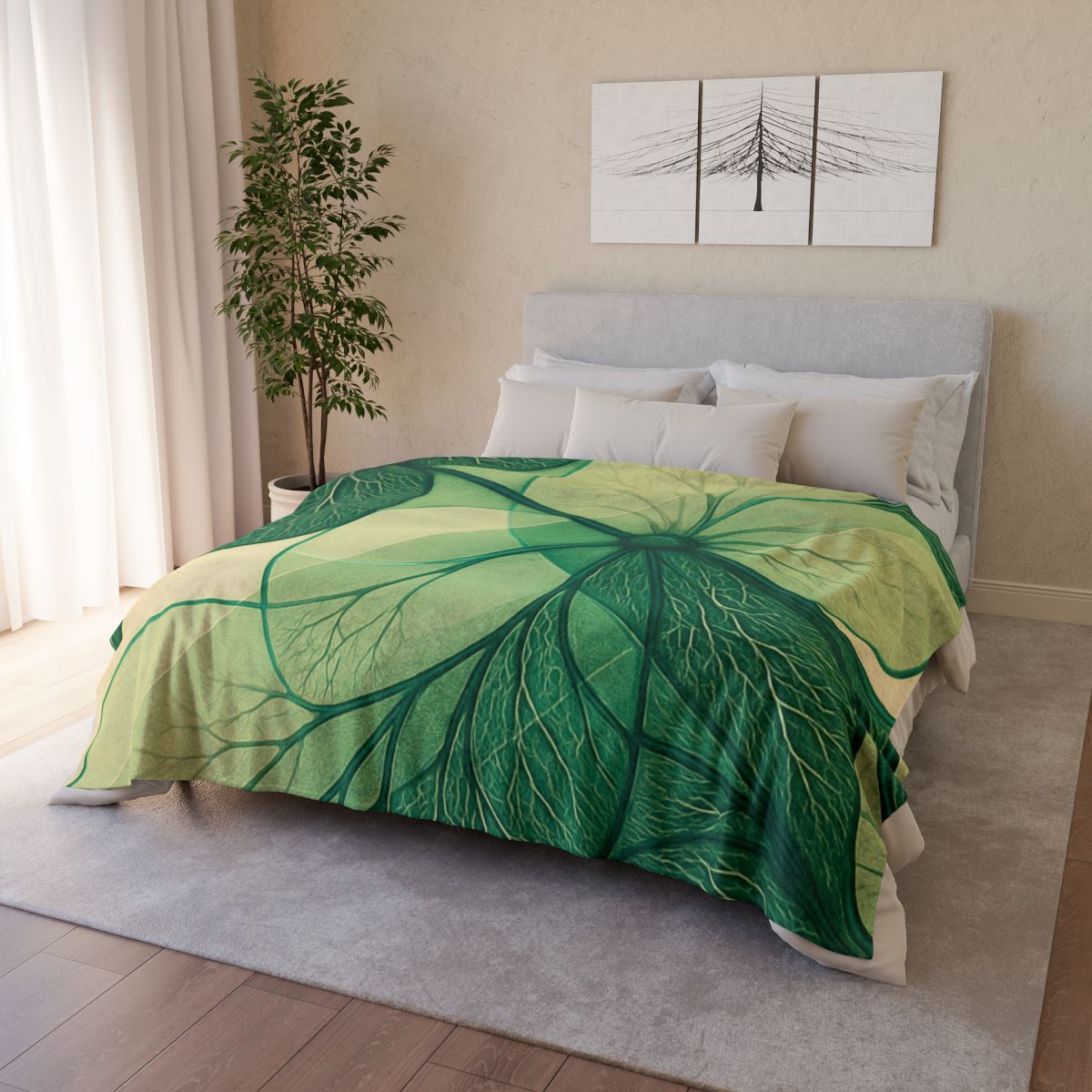 Leaf Vein Lacework custom blankets
