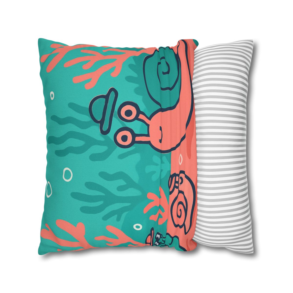 Coral City Snail Parade custom pillow cases