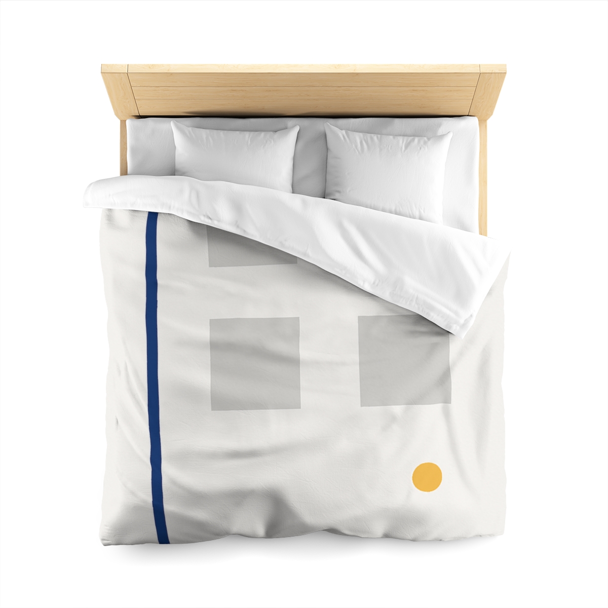 Sparse Grid With Missing Corner And Accent Point trendy bedroom duvets