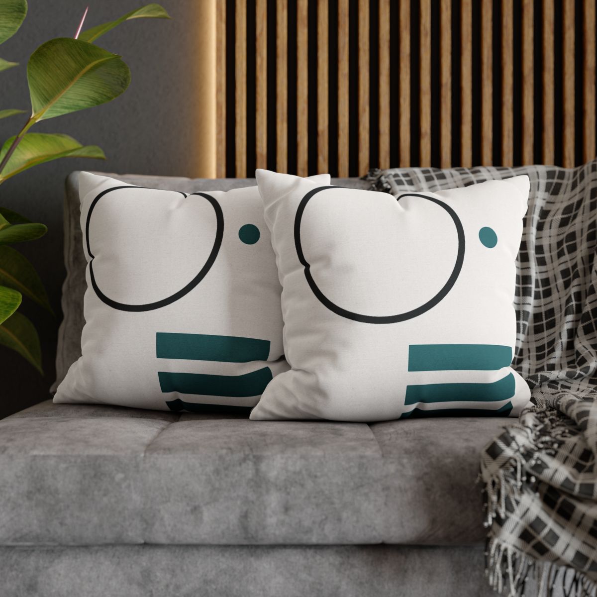 Orbiting Bars And Hollow Circle comfortable bedding pillow covers