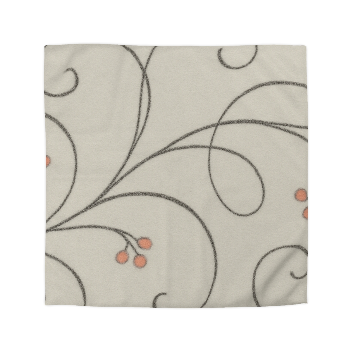 Tendril Lace Panorama designer printed duvets