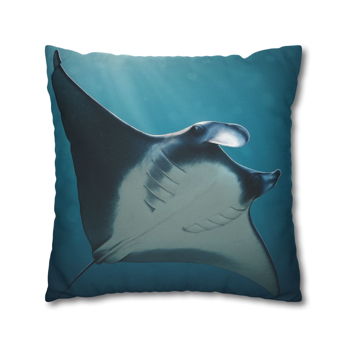 Starlit Surge Manta Ray designer print pillow cases