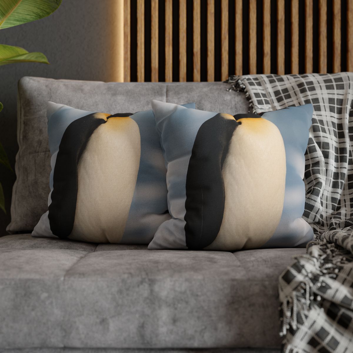 Aurora Drifter Emperor Penguin comfortable bedding pillow covers