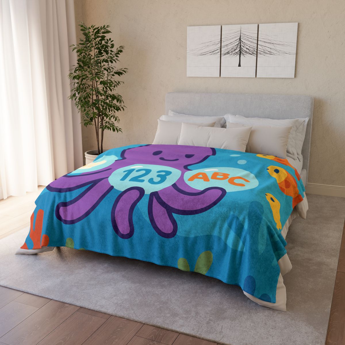 Octopus Library Of Bubble Books trendy patterned blankets