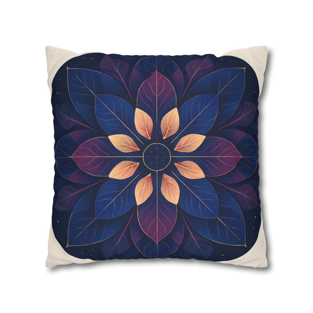 Petal Prism Mandala custom pillow cases