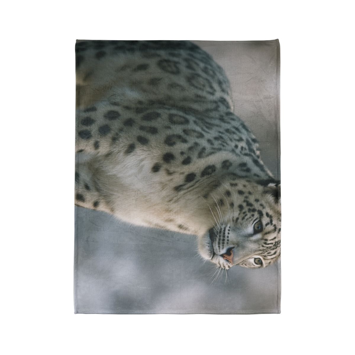 Cliff Phantom Snow Leopard designer printed blankets