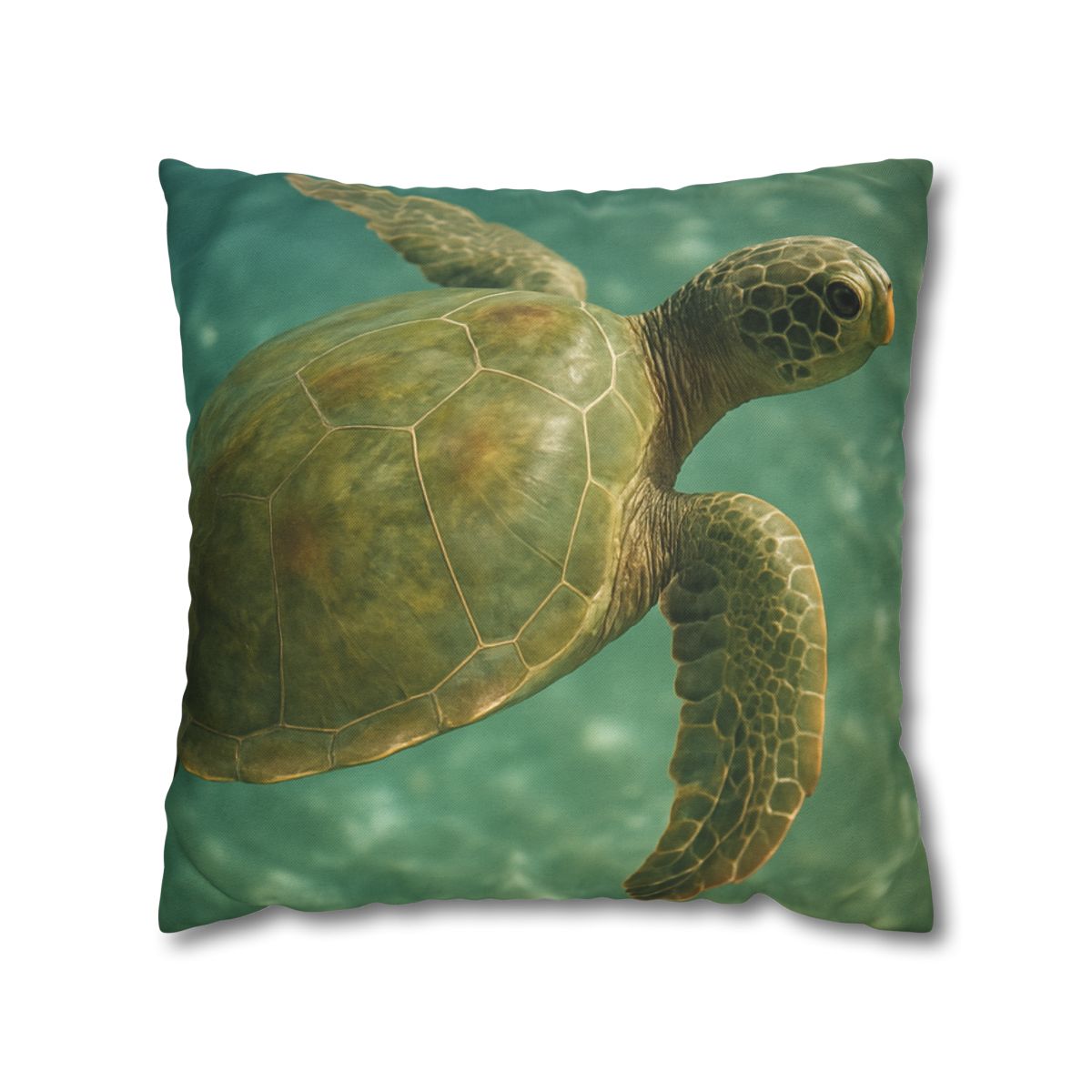 Sea Lantern Green Sea Turtle soft cotton pillow cases