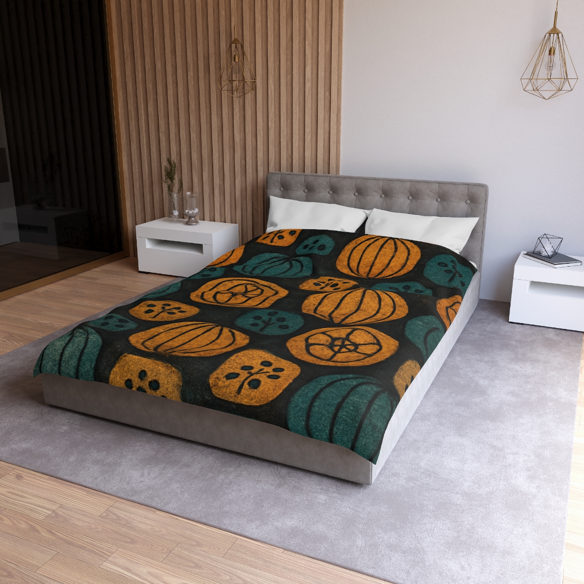 Seed Pod Mosaic designer printed duvets