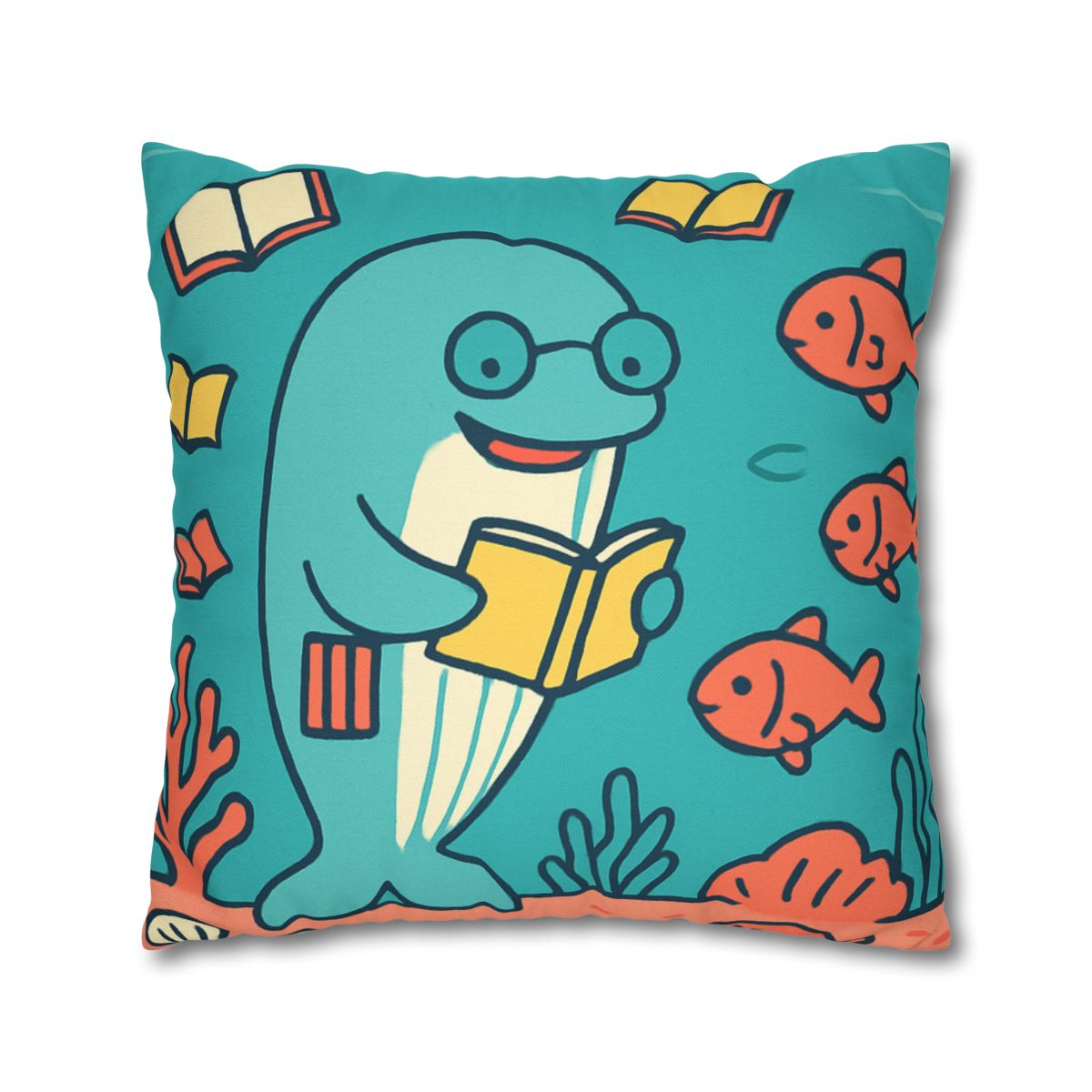 Coral Library Cruise comfortable bedding pillow covers