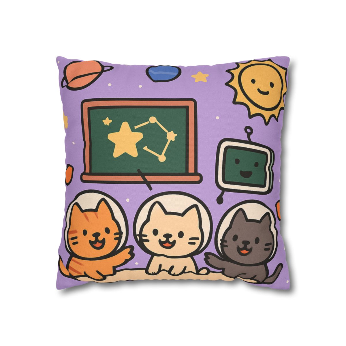 Space School Astronaut Cats comfortable bedding pillow covers