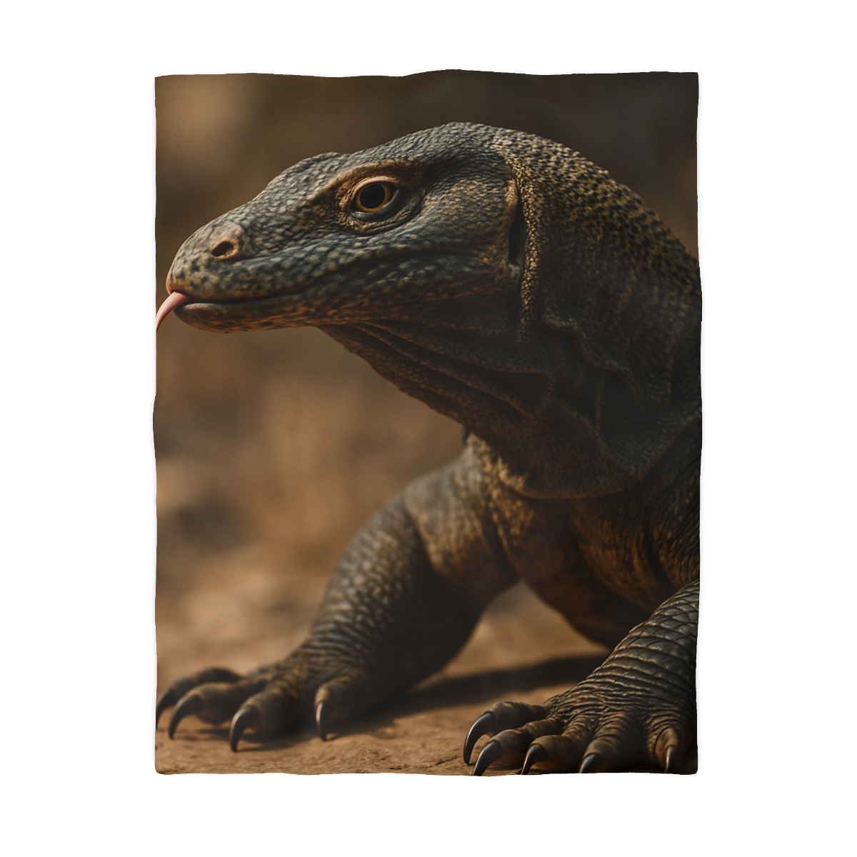 Ancient Sentinel Komodo Dragon personalized bedding duvets