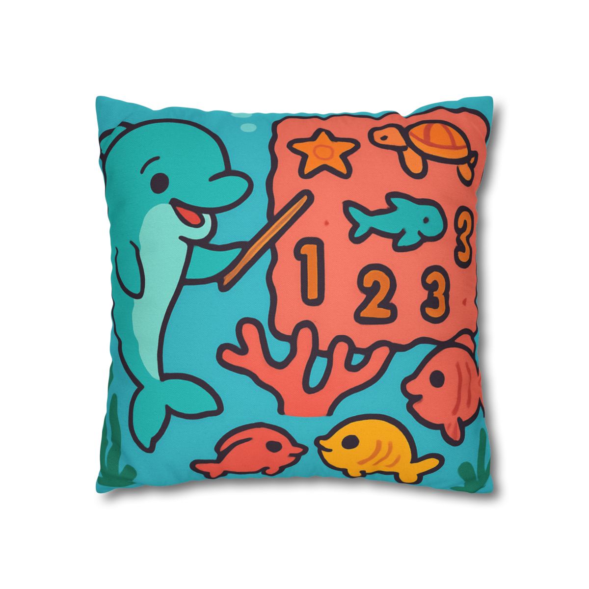 Cosmic Coral Reef Classroom soft cotton pillow cases