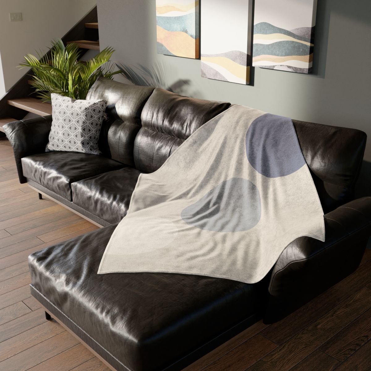 Staggered Circle Trio custom blankets