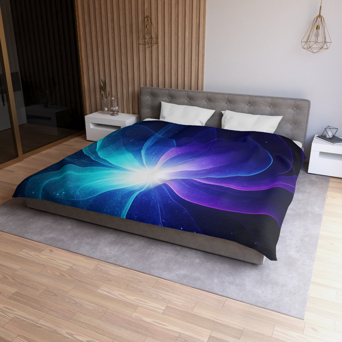 Gravitational Prism Bloom personalized bedding duvets