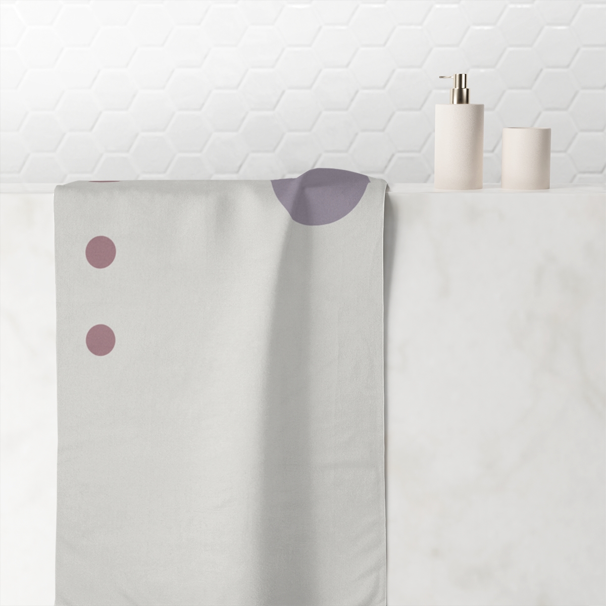 Asymmetric Dot Grid Trio soft cotton towels
