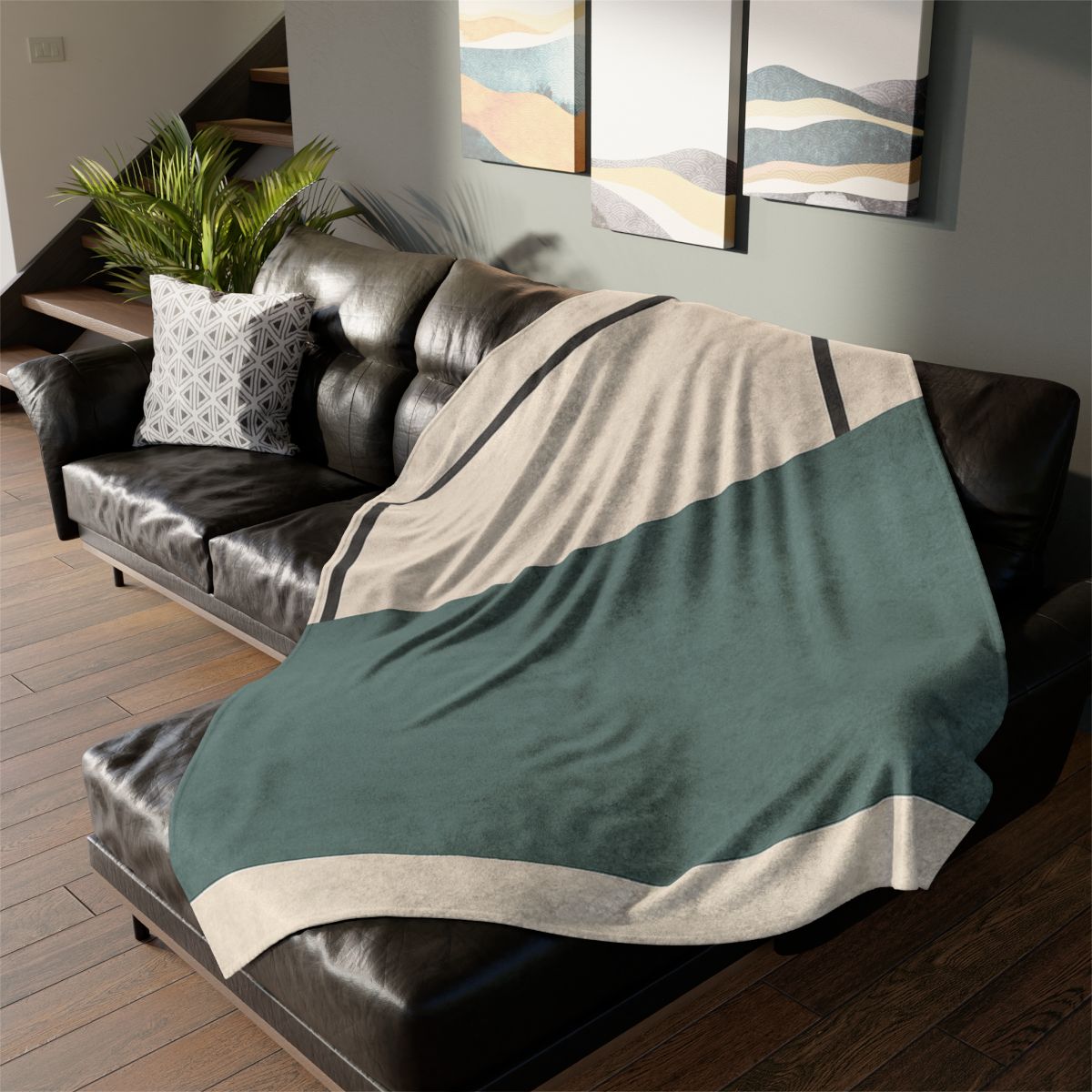 Offset Rectangle Pause unique gift blanketscustom blankets