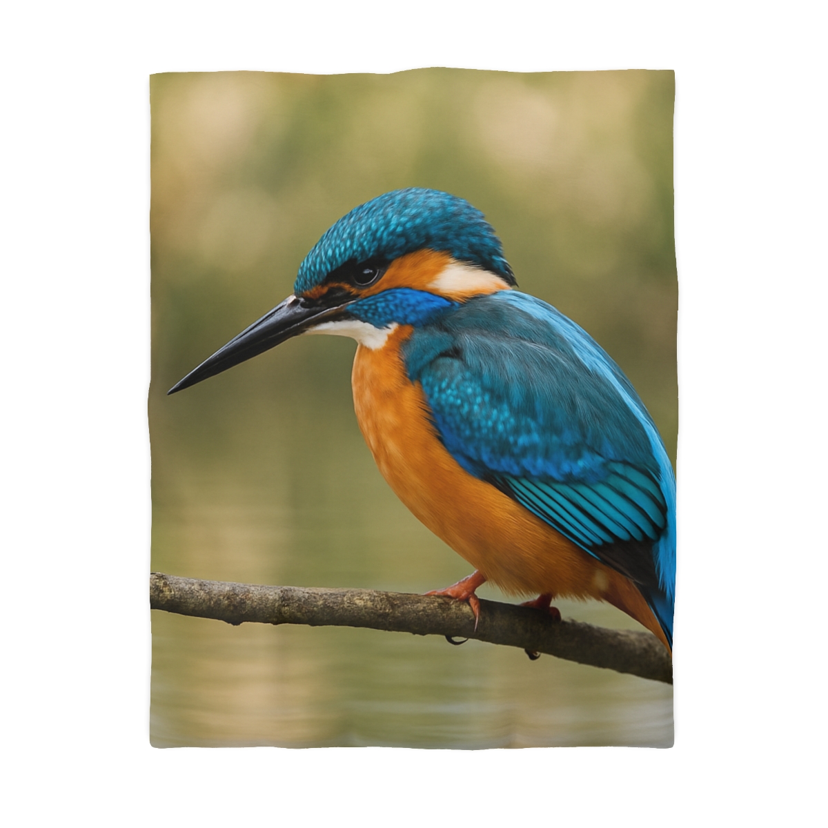 Crystal Dive Common Kingfisher unique patterned duvets