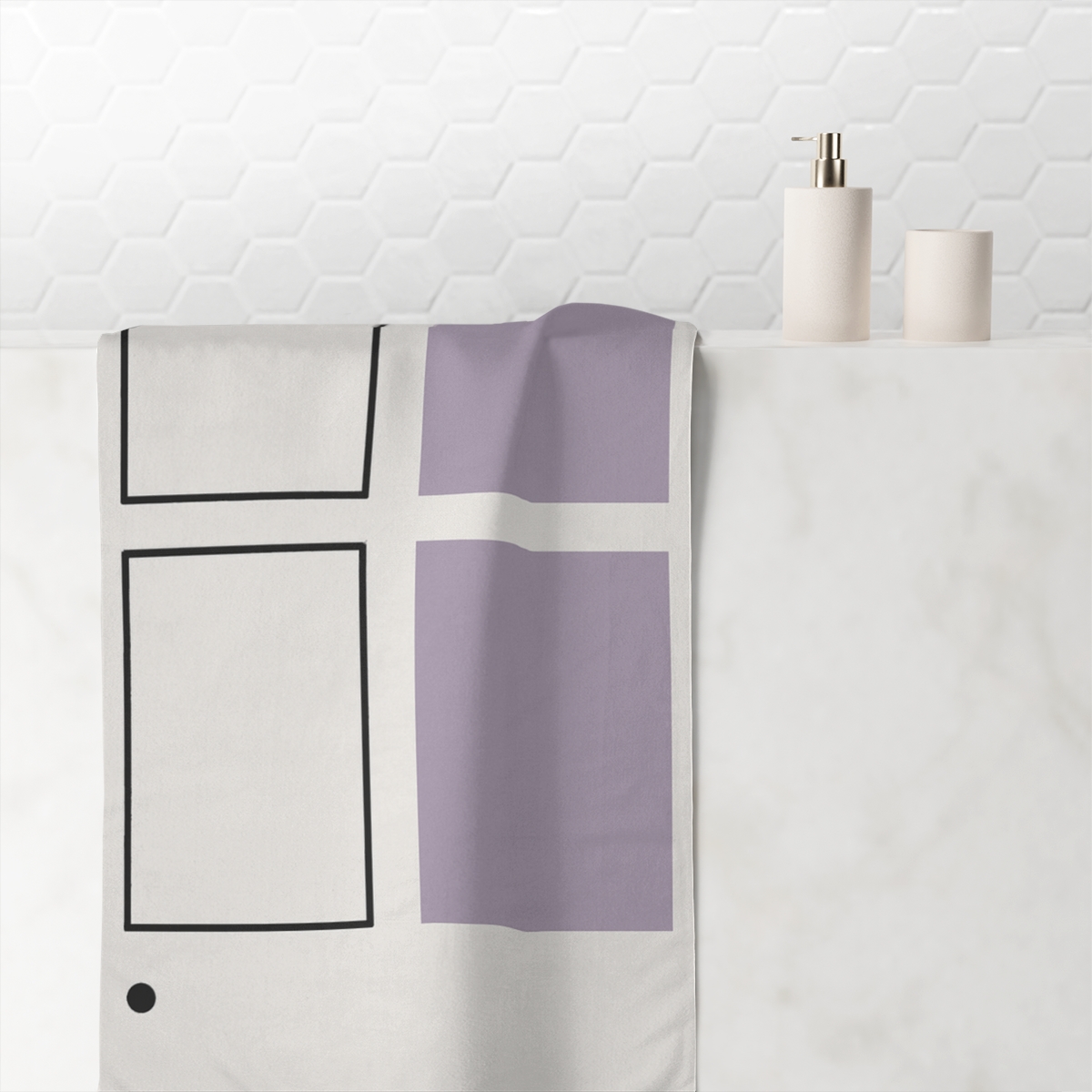 Offset Window Quartet comfortable face towels