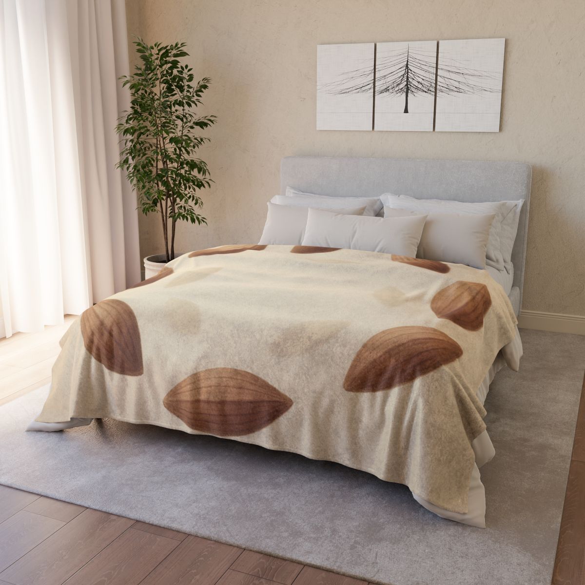 Seed Halo Cluster designer printed blankets