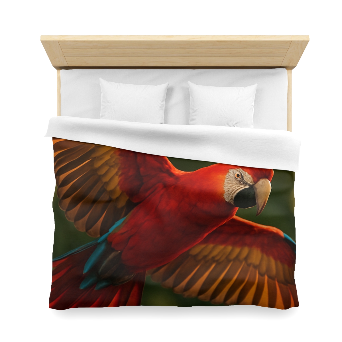 Scarlet Macaw Ember Flight trendy bedroom duvets