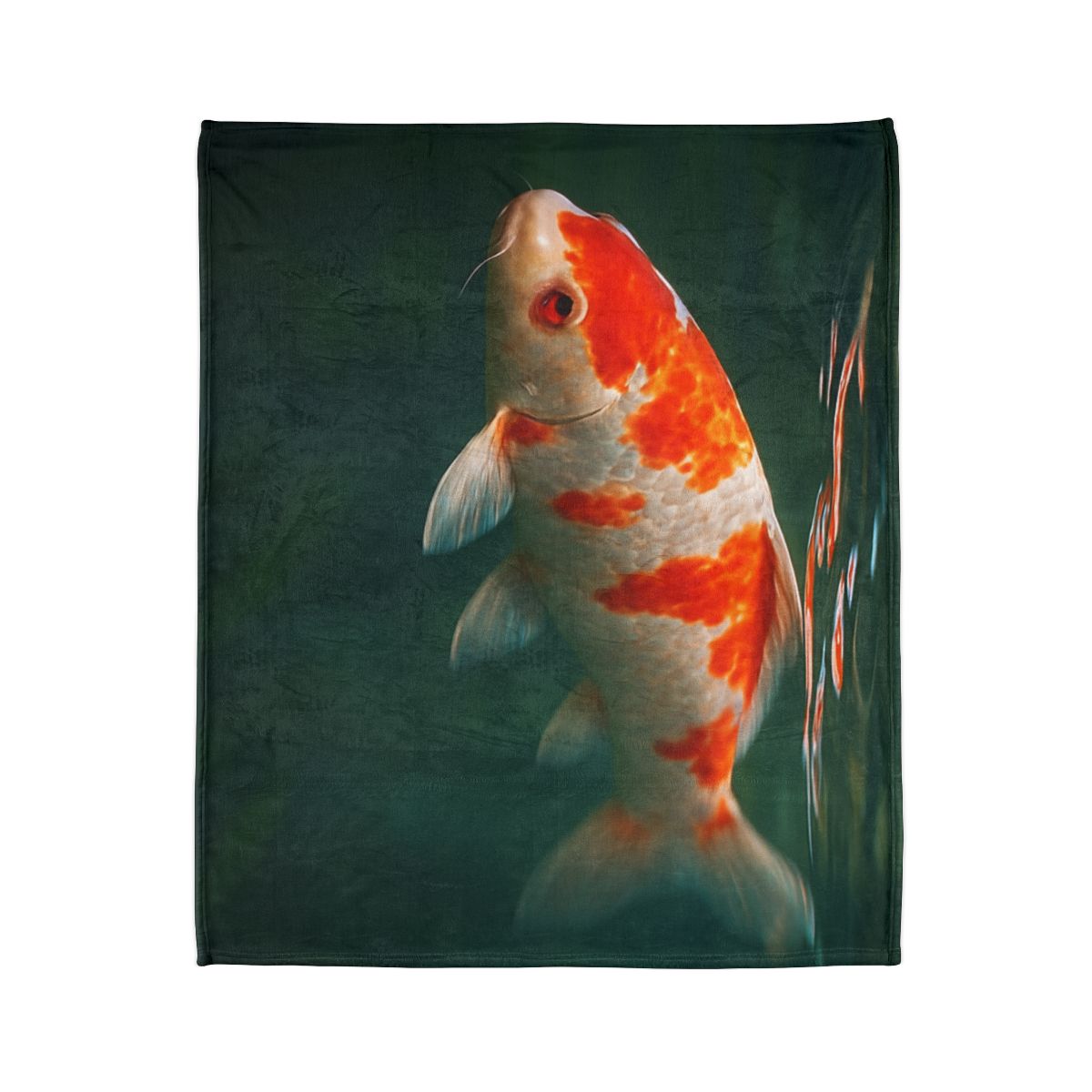 Crystal Current Koi Fish soft fleece blankets