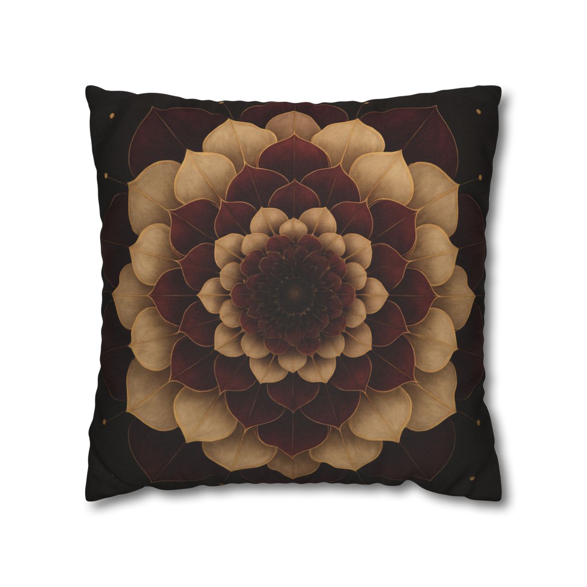 Petal Orbit Mandala designer print pillow cases