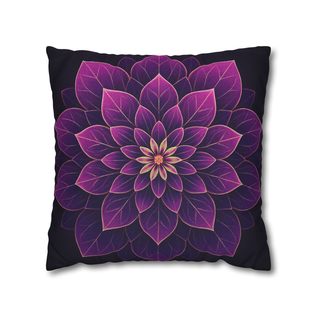 Petal Prism Mandala custom pillow cases
