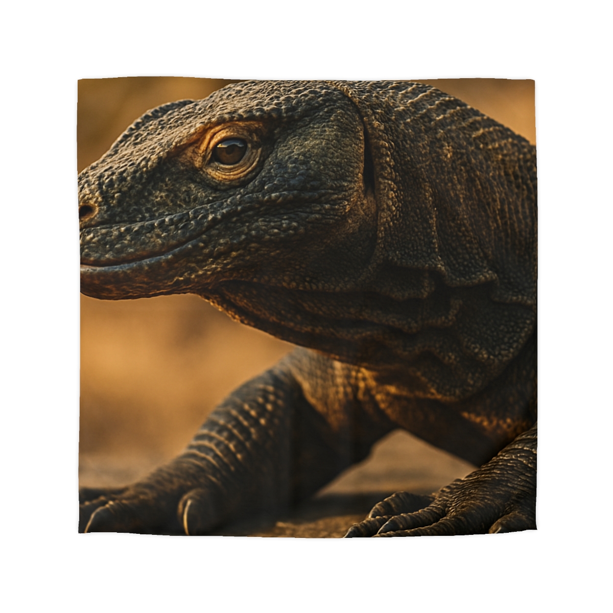 Molten Scale Komodo Dragon personalized bedding duvets