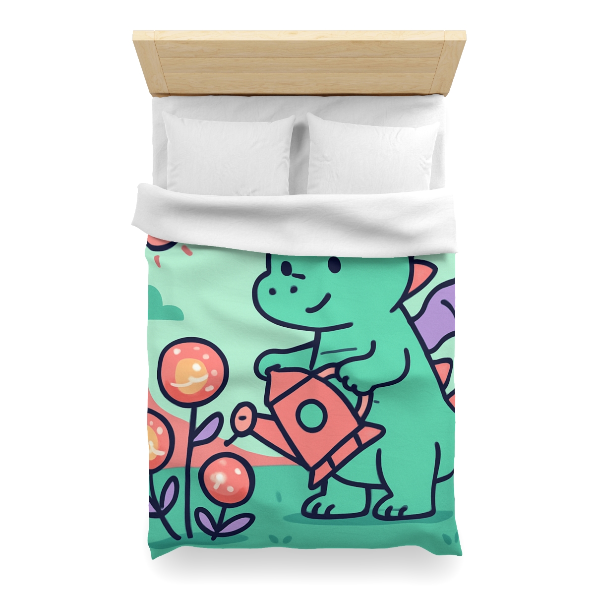 Cosmic Garden Dragon designer printed duvets