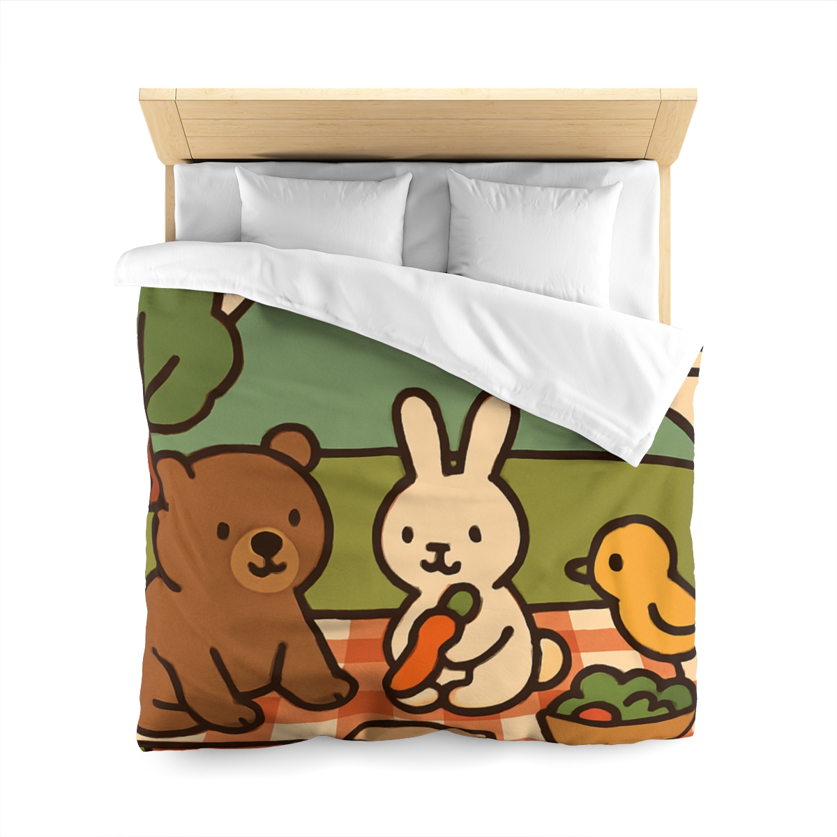 Mountain Picnic Pals soft comforter duvets