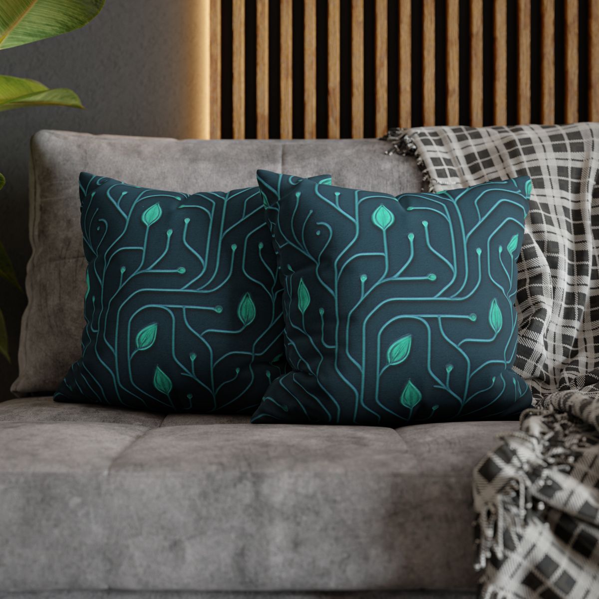 Vine Circuit Lattice trendy patterned pillow cases