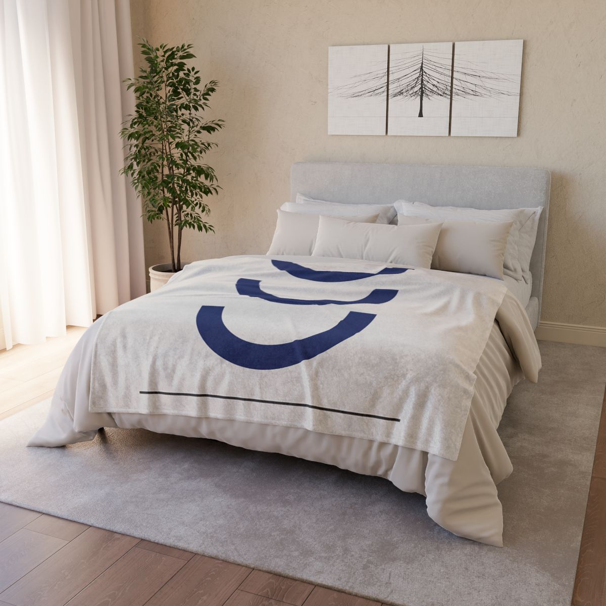 Three Arc Signal Stack designer printed blankets