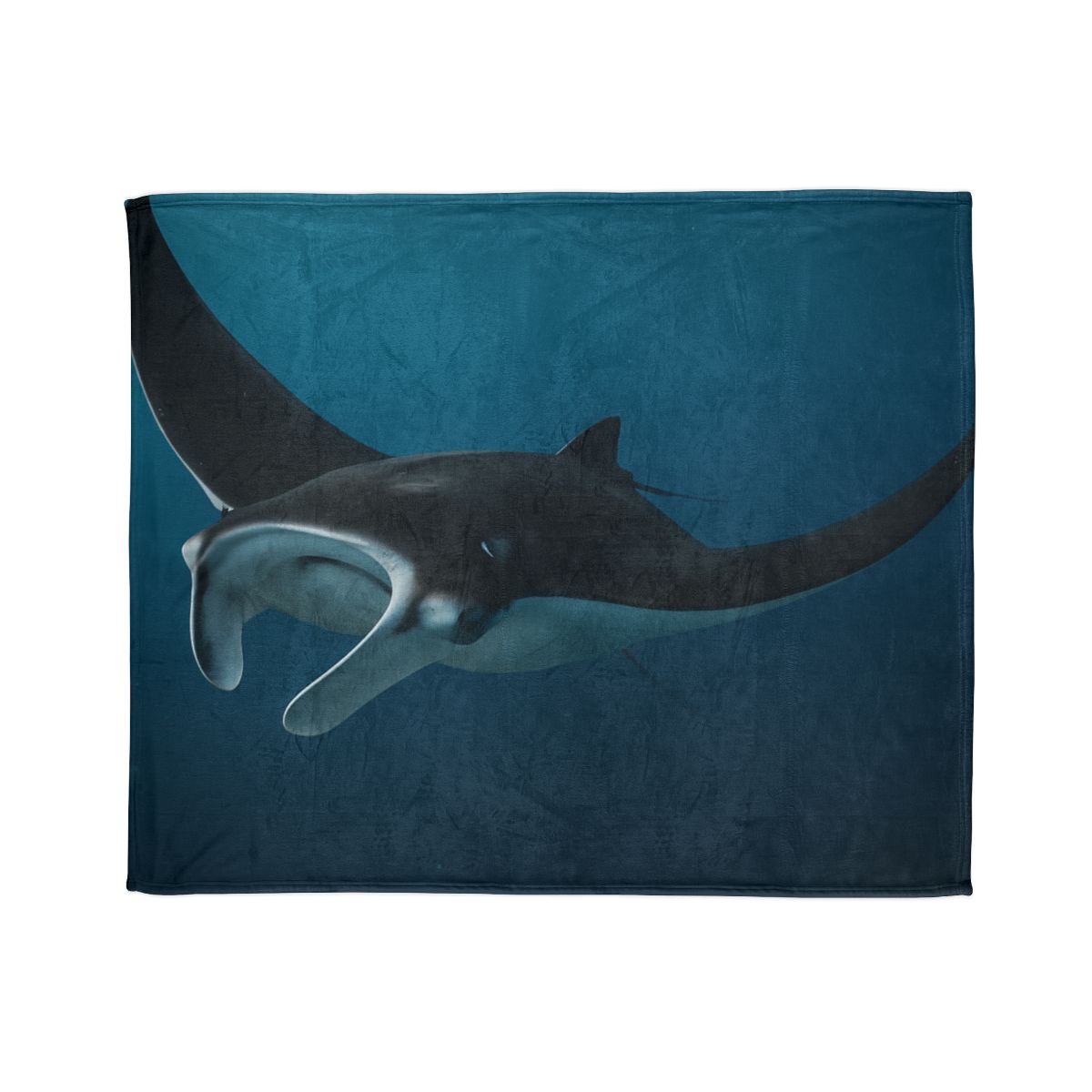 Midwater Dancer Manta Ray soft fleece blankets