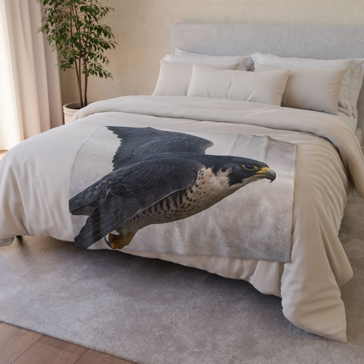 Stormglide Peregrine Falcon unique gift blanketscustom blankets