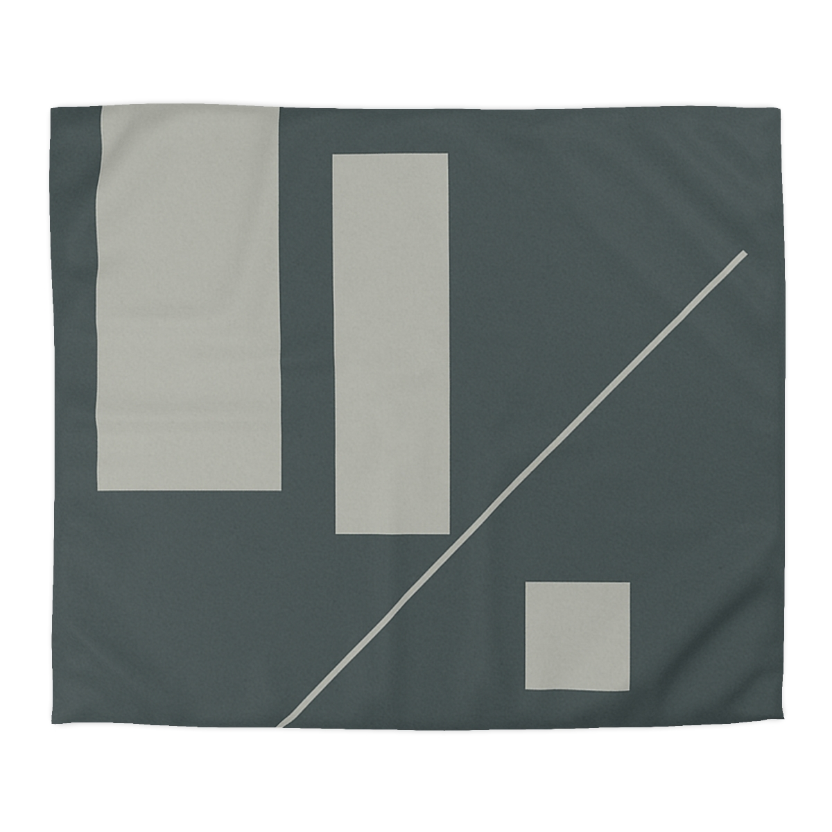 Staggered Blocks With Quiet Diagonal trendy bedroom duvets