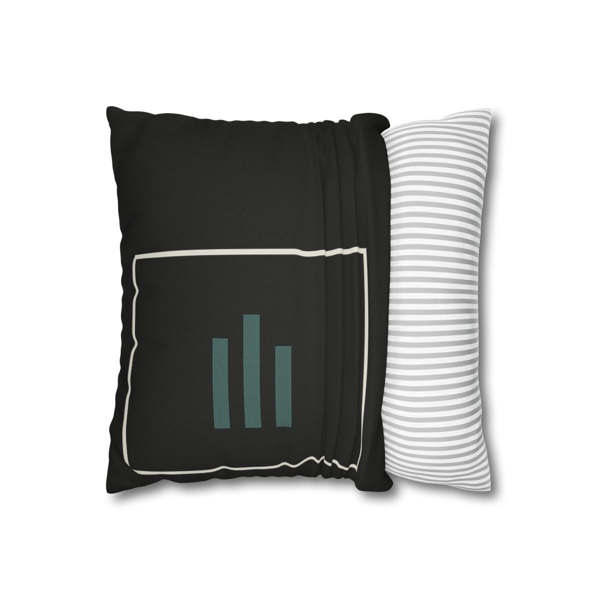 Stacked Frame And Three Bar Signal comfortable bedding pillow covers