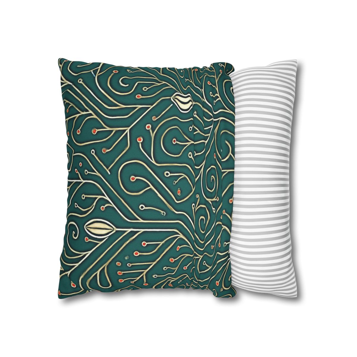 Vine Circuit Filigree designer print pillow cases