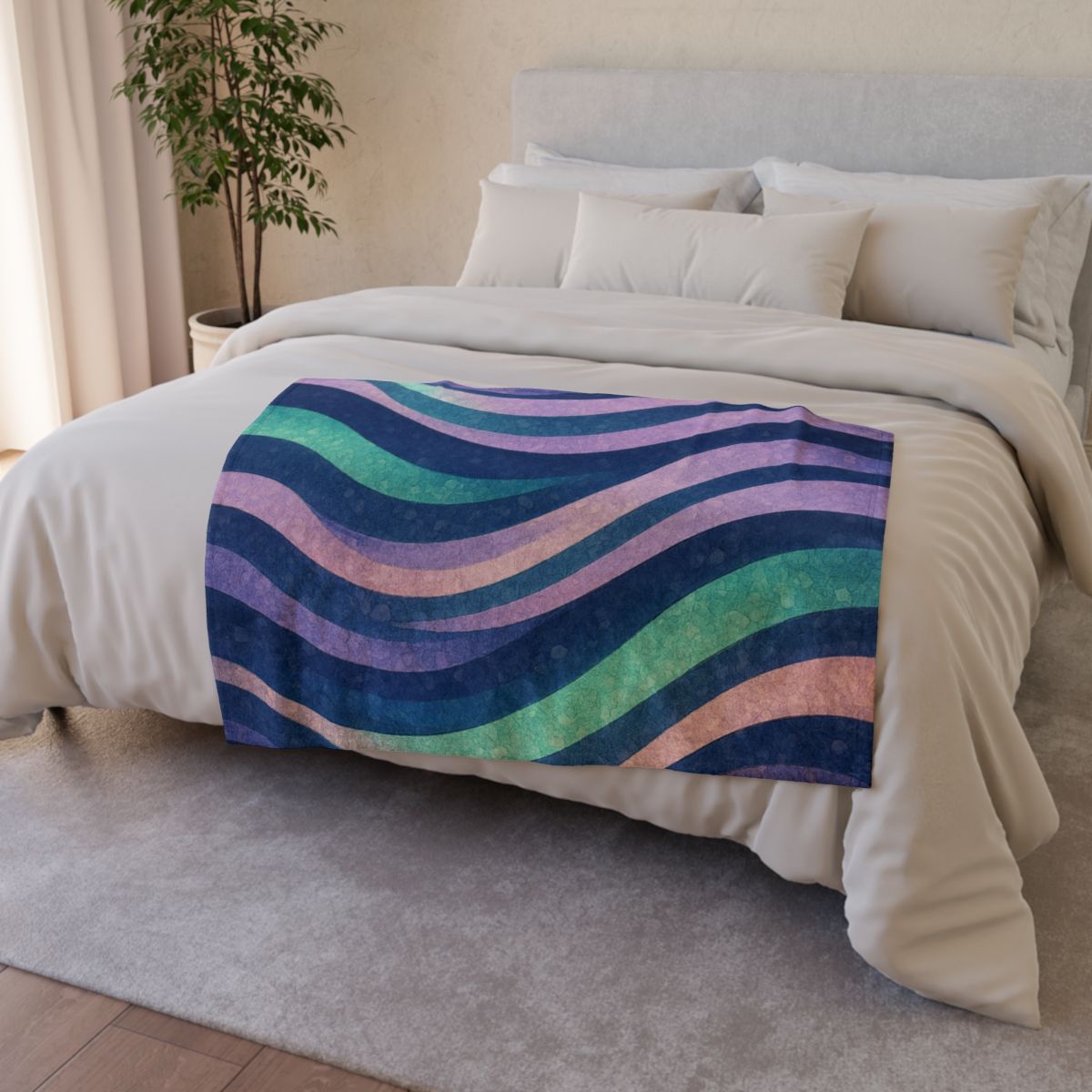 Auroral Current Mosaic warm winter blankets