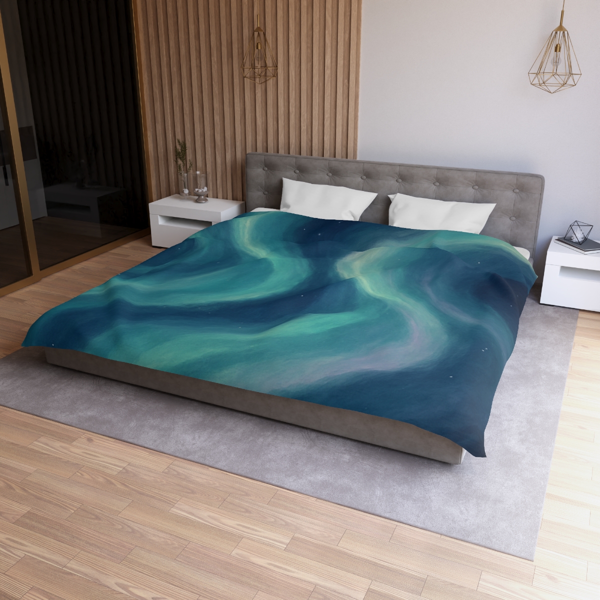 Auroral Drift Nebula personalized bedding duvets
