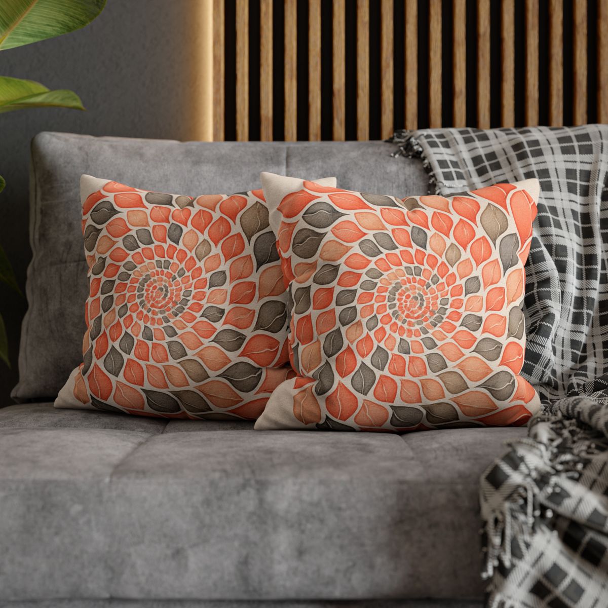 Bud Spiral Time Mosaic stylish decorative pillowcases