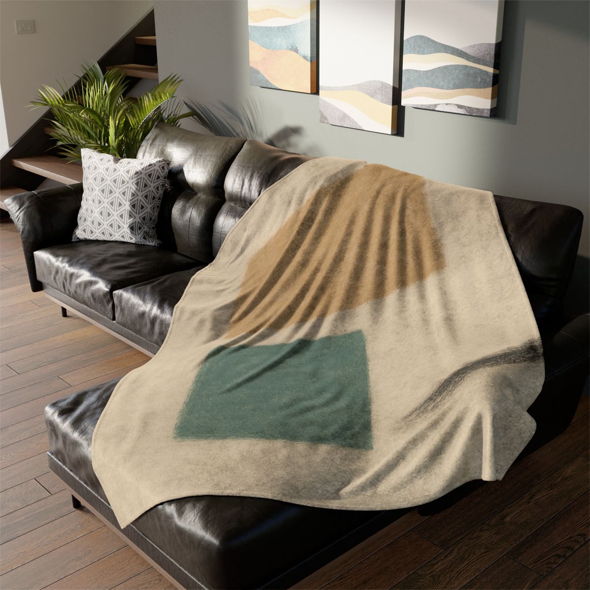 Arc Window And Twin Blocks stylish throw blankets
