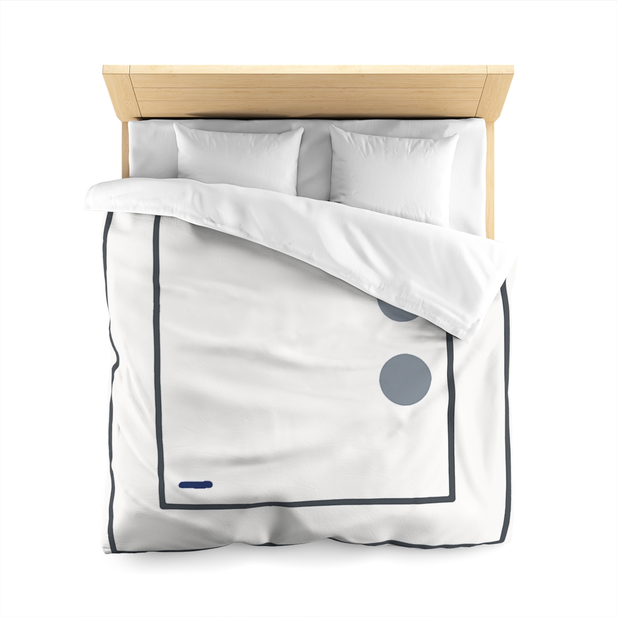 Nested Square With Sliding Circle Pair personalized bedding duvets