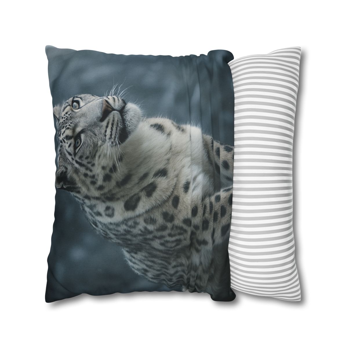 Crest Of Silence Snow Leopard soft cotton pillow cases