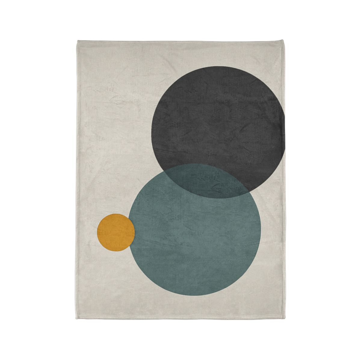 Clustered Three Circles With Pause soft fleece blankets